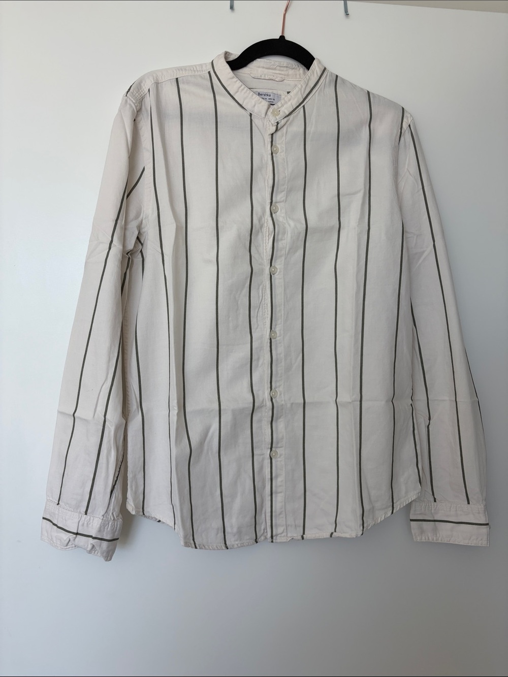 Bershka grandad collar button down shirt M